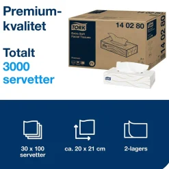 Ansiktsservett Tork F1 Premium Facial Extra Mjuk