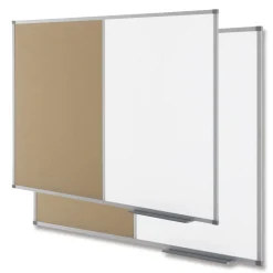 Anslagstavla Kombi vit/kork 90x60cm