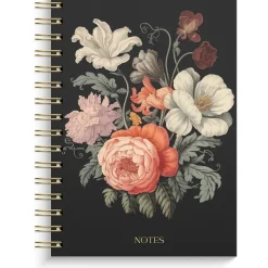 Anteckningsbok Burde Dark Bloom Linjerad Svart A5