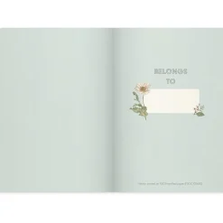 Anteckningsbok Burde DeLuxe Flower Linjerad Blå A5