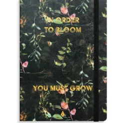 Anteckningsbok Burde Deluxe Linjerad Flower A5