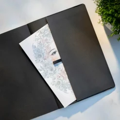 Anteckningsbok Burde Deluxe Linjerad Svart A5