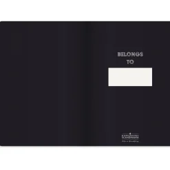 Anteckningsbok Burde Deluxe Linjerad Svart A5