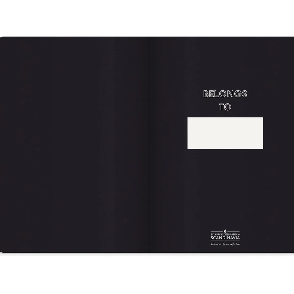 Anteckningsbok Burde Deluxe Linjerad Svart A5