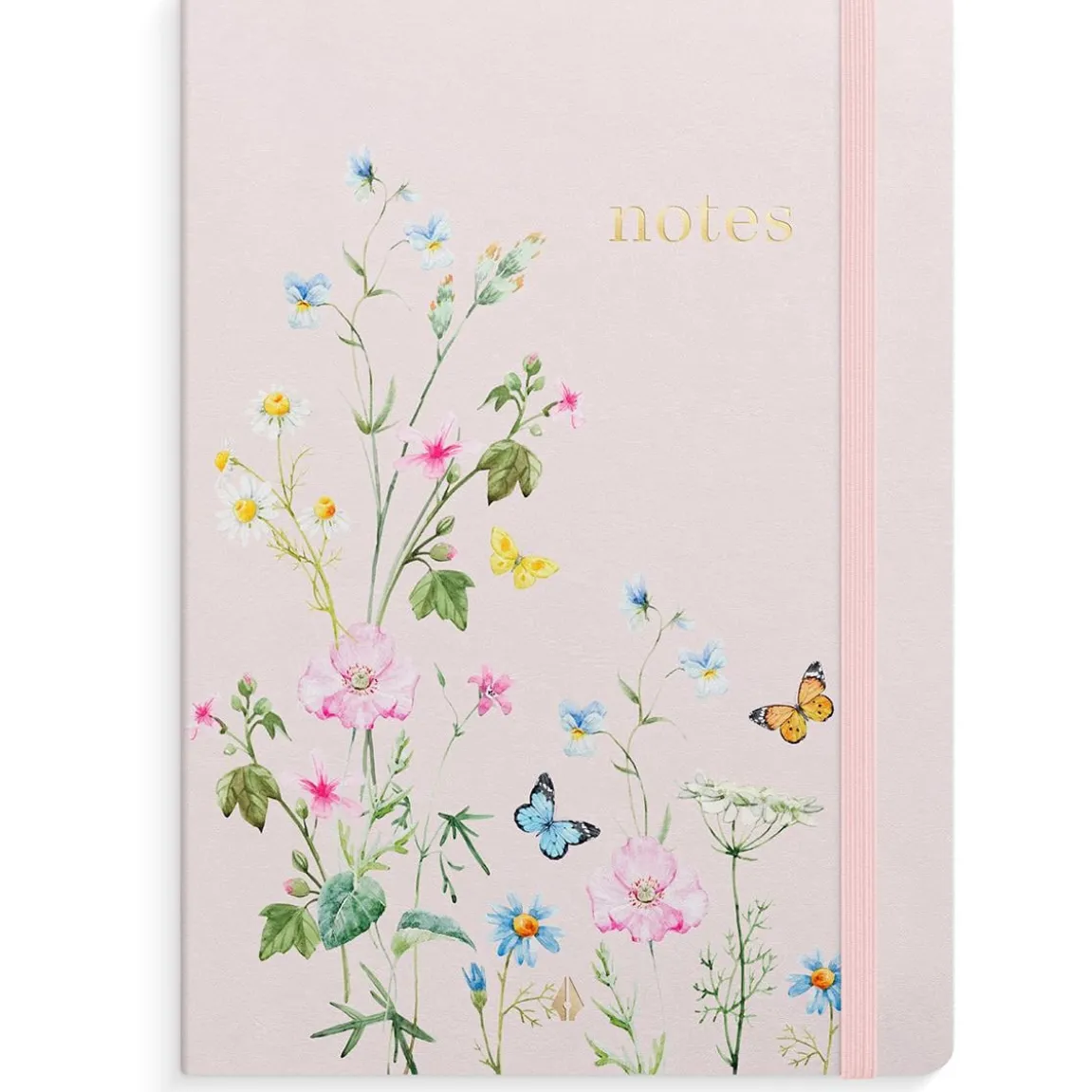 Anteckningsbok Burde DeLuxe Meadow Linjerad Rosa A5