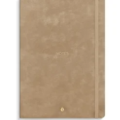 Anteckningsbok Burde Deluxe Smooth Beige A5