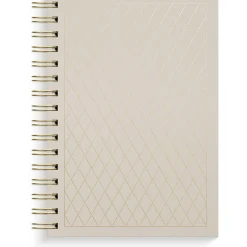 Anteckningsbok Burde Diamond Pattern Linjerad Beige A5