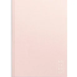 Anteckningsbok Burde Linnetextil Linjerad Rosa A4