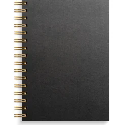 Anteckningsbok Burde Spiral Linjerad Svart A5