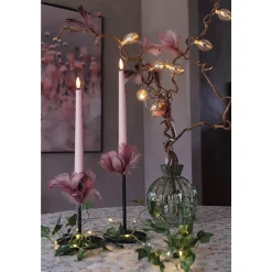 Antikljus Star Trading Flamme Candy 2-pack Rosa Pastellfärg