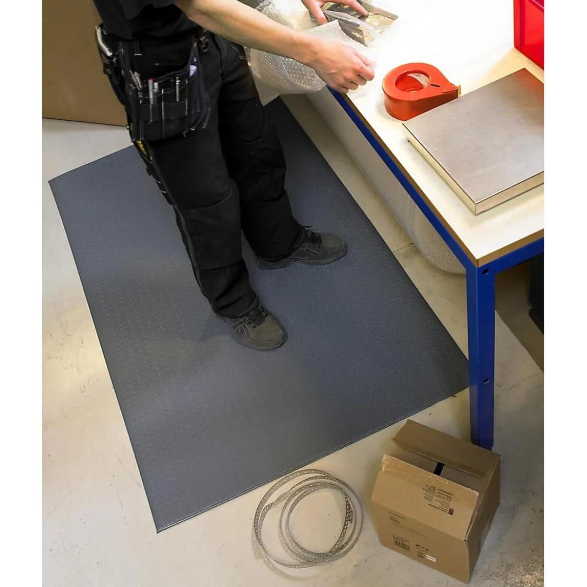 Arbetsplatsmatta Matting Yoga Super Plus grå 61x91cm