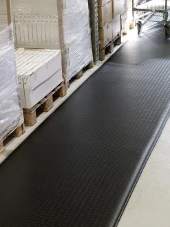 Arbetsplatsmatta Matting Yoga Wearbond Industri Svart 91x100cm