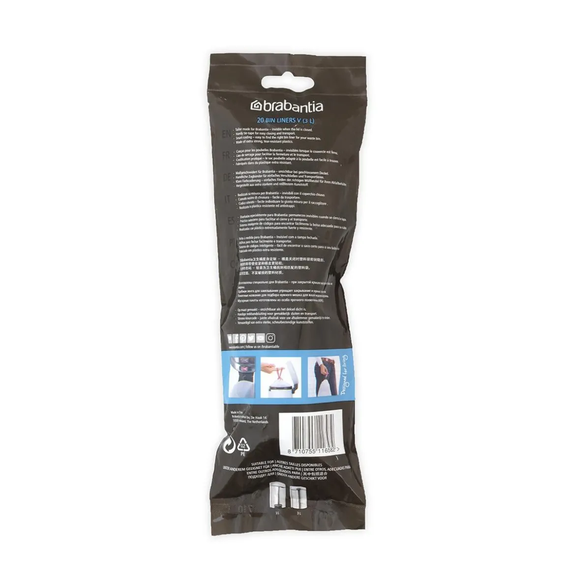 Avfallspåse Brabantia PerfectFit 3L V
