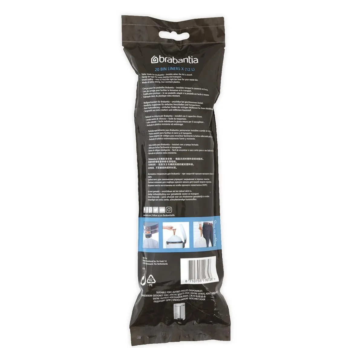 Avfallspåse Brabantia PerfectFit 10-12L X