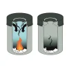 Avfallstunna Durable Safe+ metall svart 15 lit