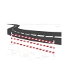 Avspärrningsband Etab 75mm x 500m Röd/Vit