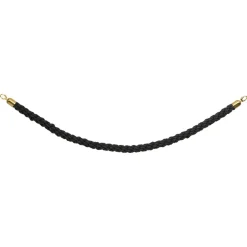 Avspärrningsrep Securit Flätat Svart/Guld 150cm