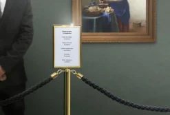 Avspärrningsrep Securit Flätat Svart/Guld 150cm