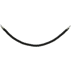 Avspärrningsrep Securit Flätat Svart/Rostfri 150cm