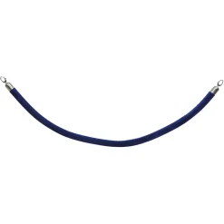 Avspärrningsrep Securit Sammet Blå/Rostfri 150cm