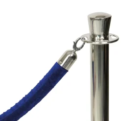 Avspärrningsrep Securit Sammet Blå/Rostfri 150cm