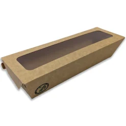 Baguettetråg Papper brun 255x60x60mm