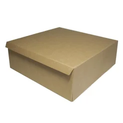 Bakelsekartong brun/vit 28x28x10cm