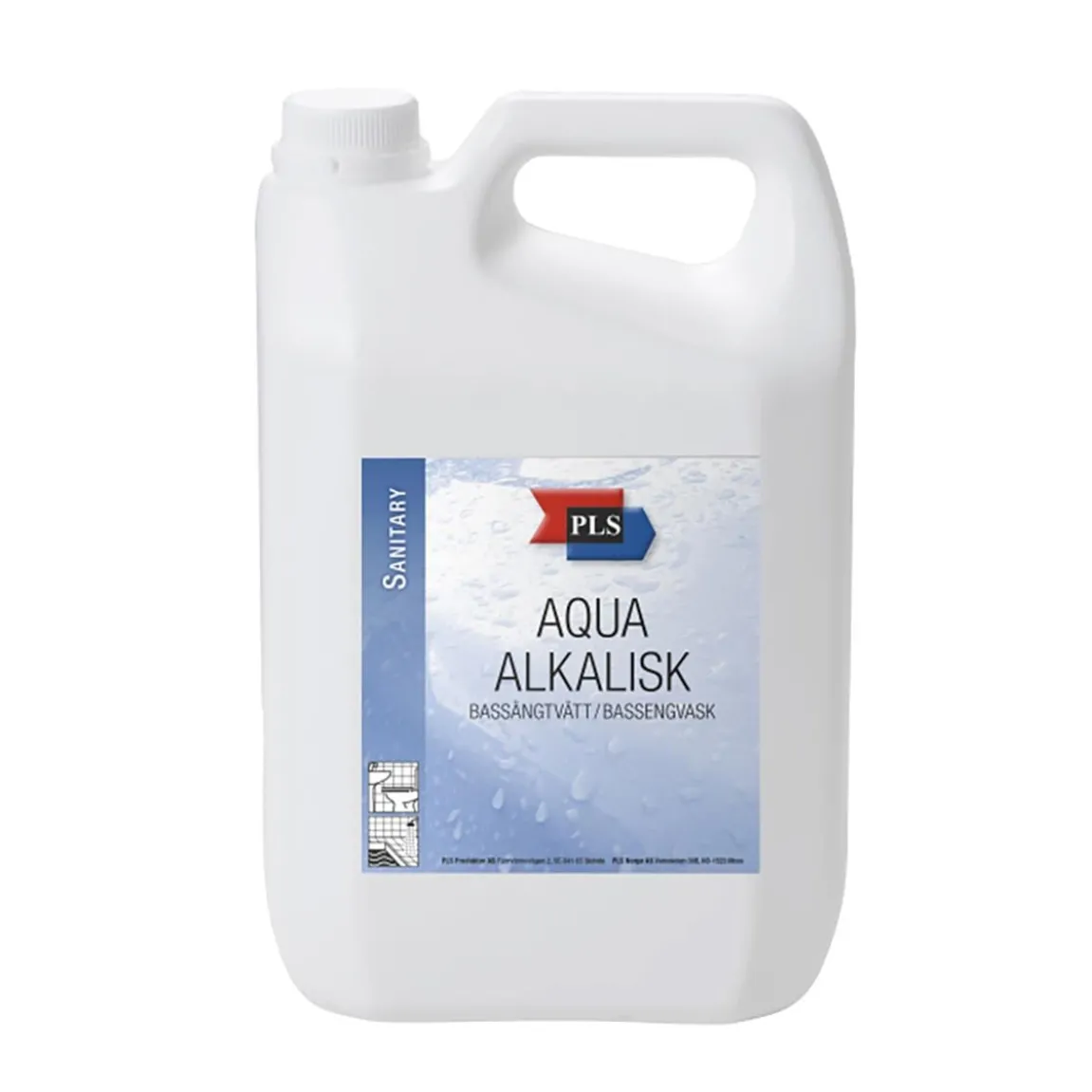 Bassängtvätt PLS Aqua alkalisk 5 L