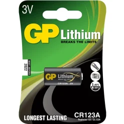 Batteri GP Lithium cr123a foto 3v