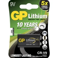 Batteri GP Lithium CR-V9 9V