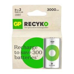 Batteri GP Recyko laddningsbart D 3000mAh