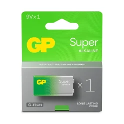 Batteri GP Super G-Tech Alkaline 6LF22/9V