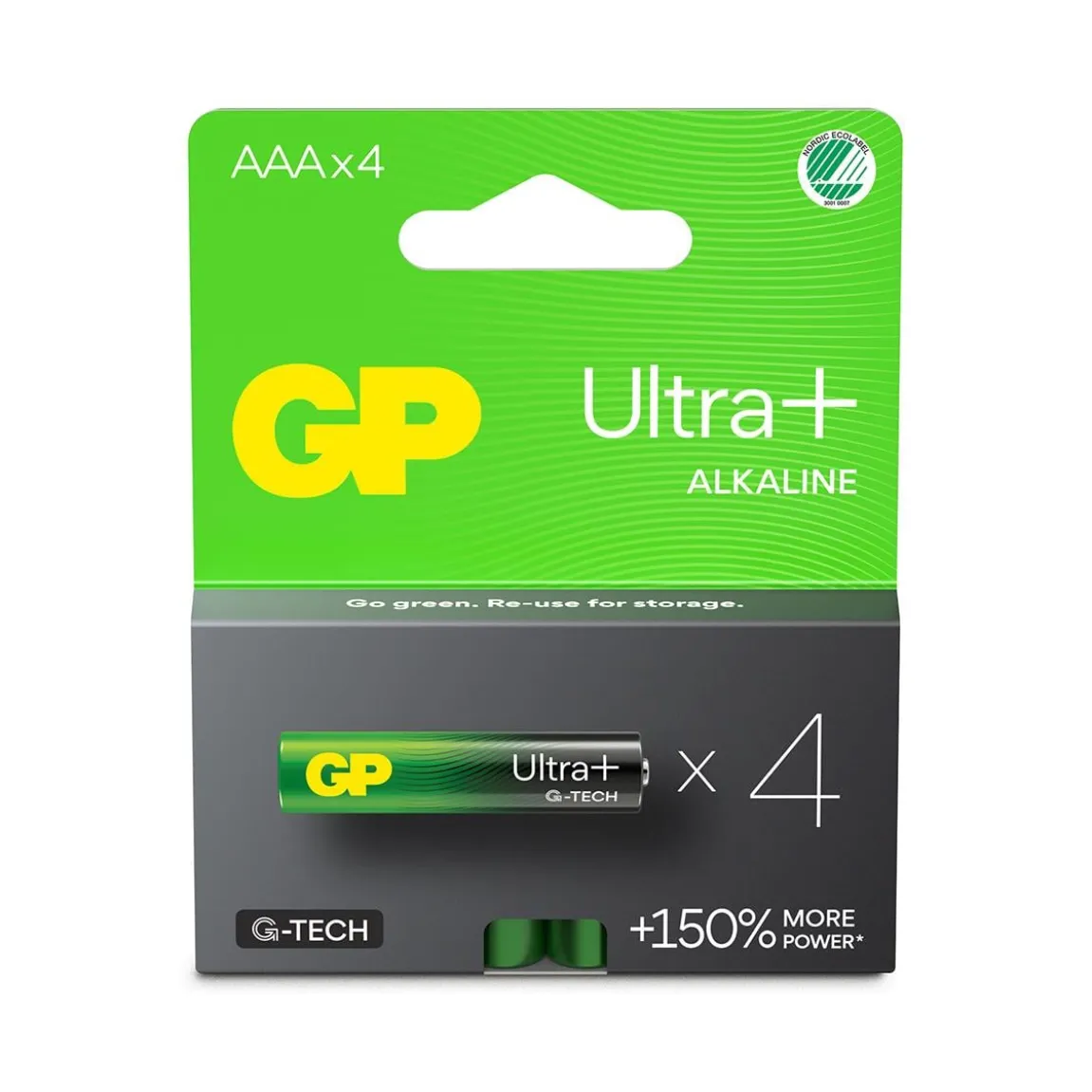 Batteri GP Ultra + G-Tech Alkaline LR03 AAA