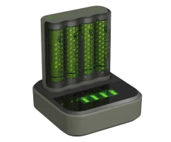 Batteriladdare GP ReCyko med laddningsdocka inkl 4 AA batterier