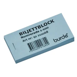 Biljettblock 1-100 Blå