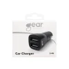 Billaddare Gear 12/24V 2xUSB-A 3,4A Svart