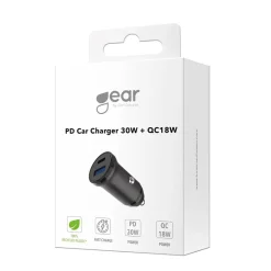 Billaddare Gear 12/24V 1xUSB-C / 1xUSB-A 30W + 18W