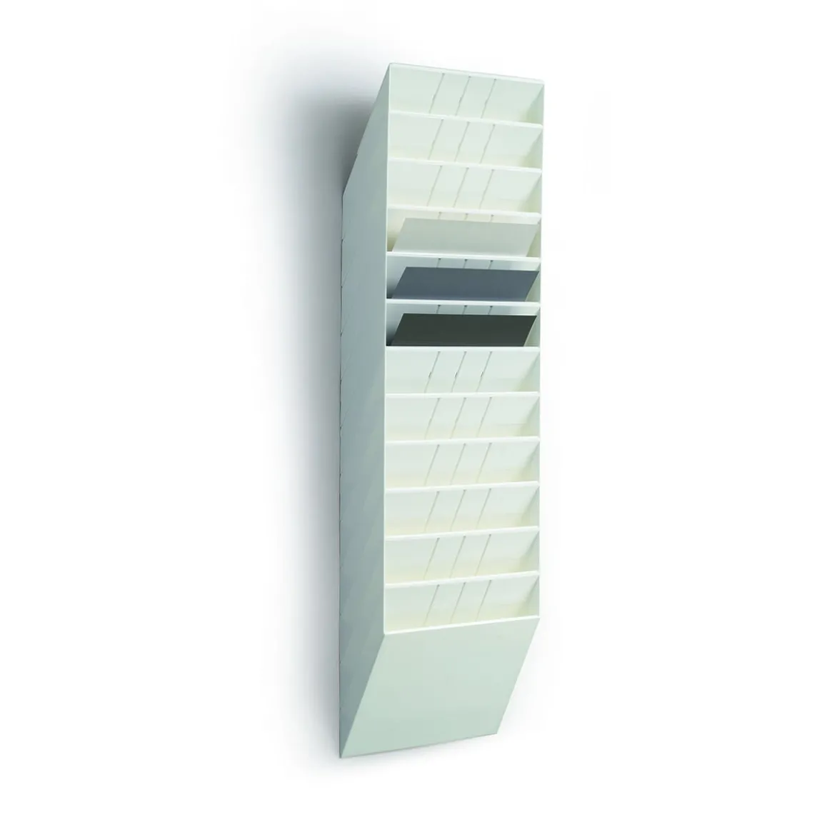 Blankettfack Durable Flexiboxx 12-fack vit A4L