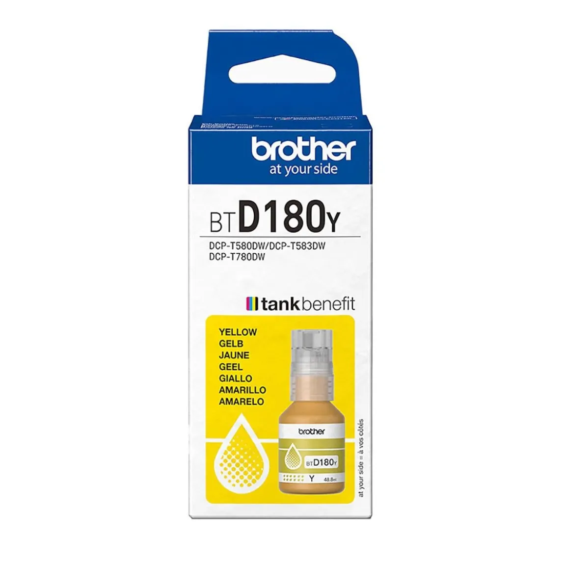 Bläckpatron Brother 5000sid BTD180Y Gul