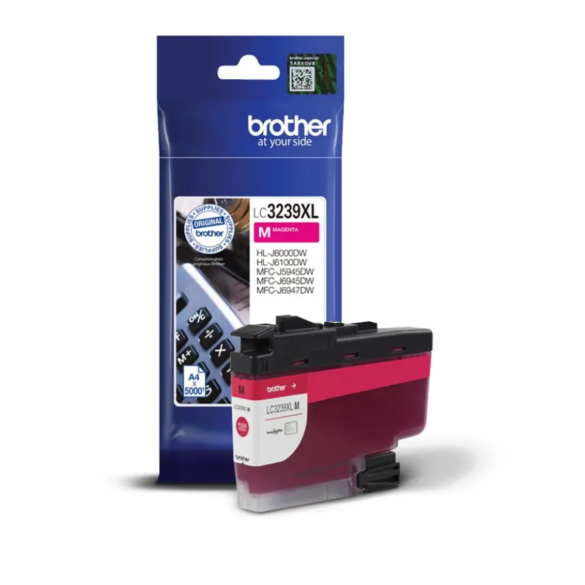 Bläckpatron Brother 5000 Sidor LC3239XLM Magenta