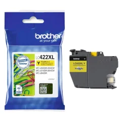 Bläckpatron Brother 1500 Sidor LC422XLY Gul