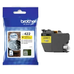 Bläckpatron Brother 550 Sidor LC422Y Gul