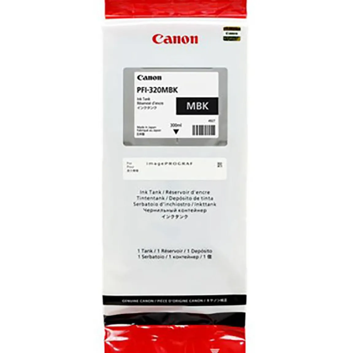 Bläckpatron Canon PFI-320MBK 300ml Matt Svart