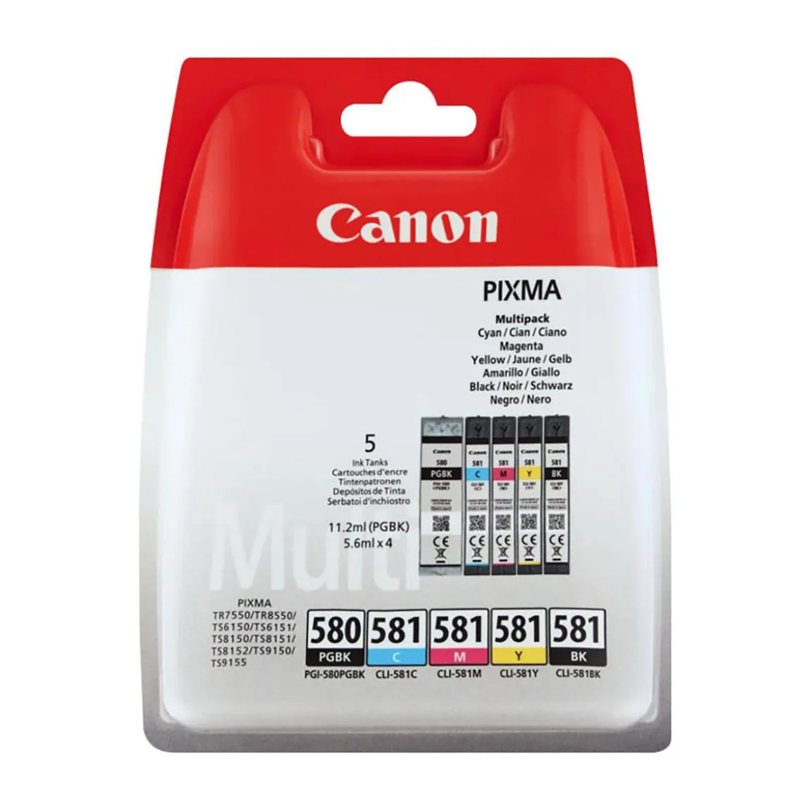 Bläckpatron Canon PGI580/CLI581 Multip CMYKBK