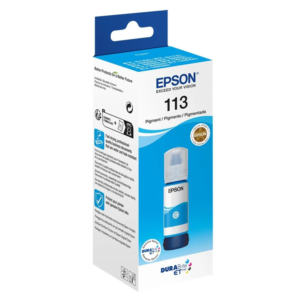 Bläckpatron Epson 113 Ecotank 6000 Sidor Cyan