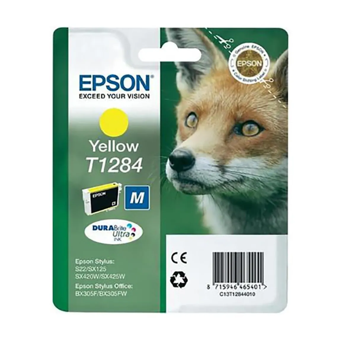 Bläckpatron Epson STYLUS SX125 C13T12844011 Gul