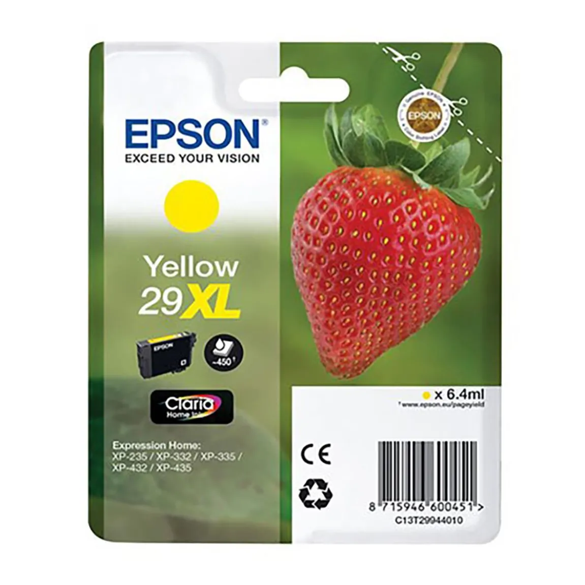 Bläckpatron Epson 29XL Gul