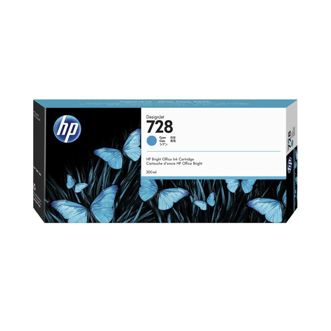 Bläckpatron HP 728 300ml Cyan