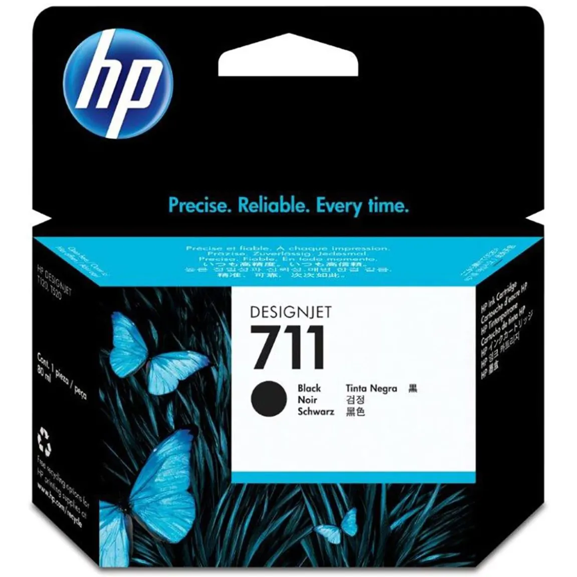 Bläckpatron HP 711 80ml CZ133A Svart