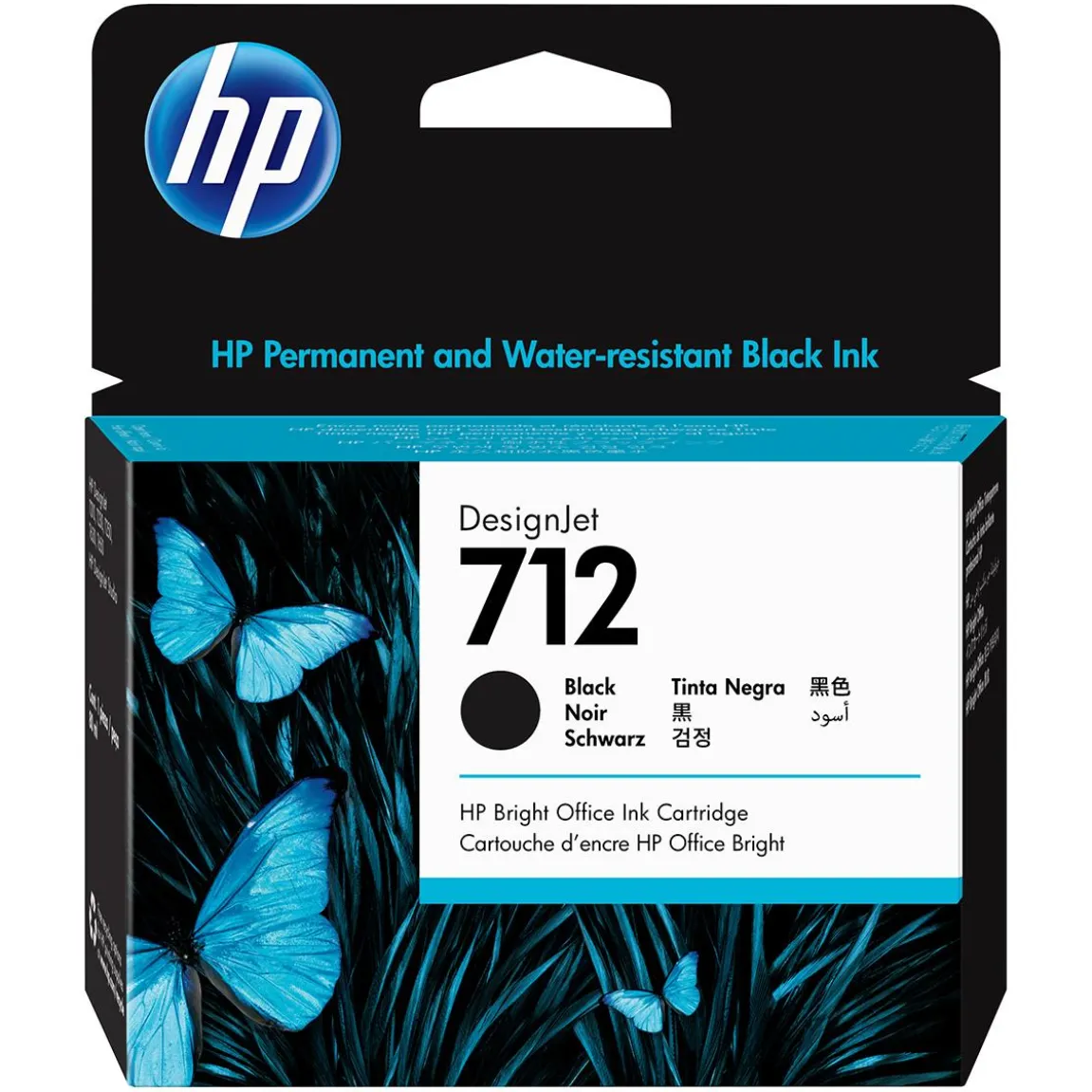 Bläckpatron HP 712 80ml 3ED71A Svart